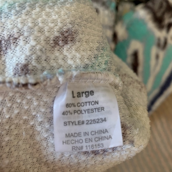 Poof! Crop Cozy Large Sherpa Style Teddy Bear half zip pullover - Picture 5 of 6